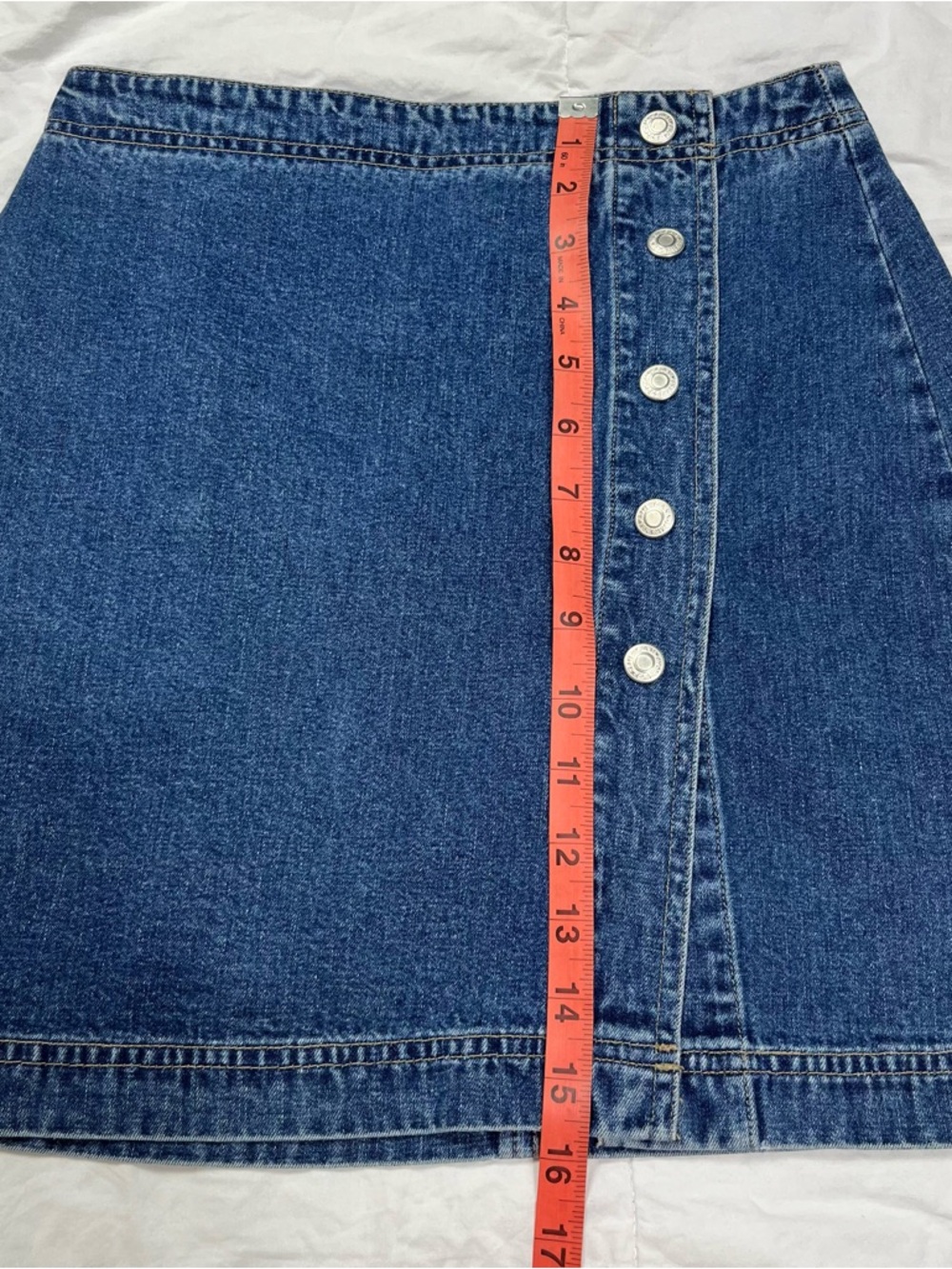 GAP Y2K Button Down Denim Skirt Women's Size 2 - Picture 8 of 9